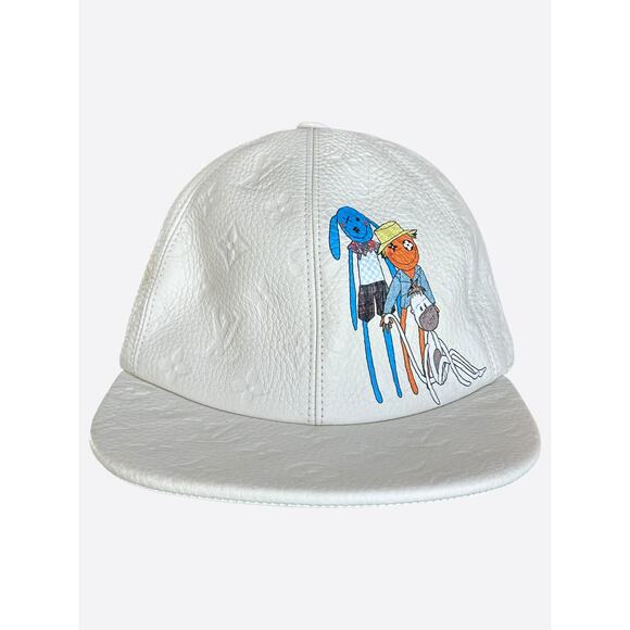 Louis Vuitton White Taurillon Monogram Friends Hat - Picture 1 of 5